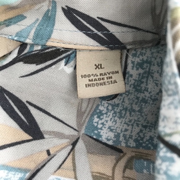 Tropical Print Men's Shirt - Picture 5 of 8